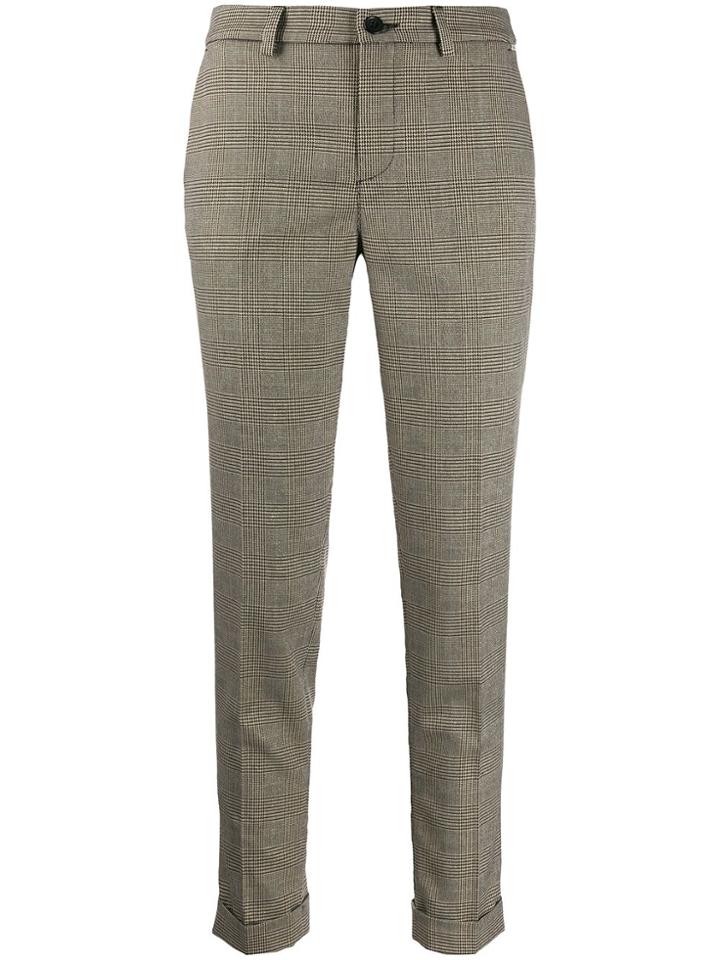 Liu Jo Checked Trousers - Neutrals