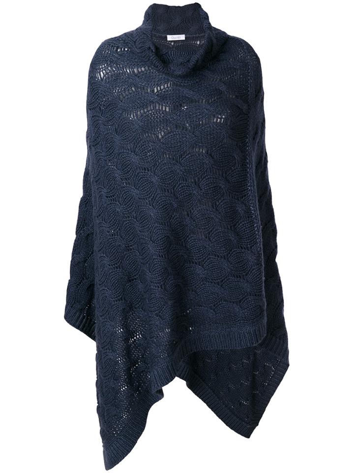 Cruciani Draped Knitted Sweater - Blue