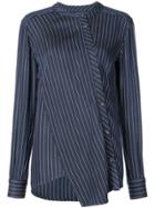 Altuzarra Striped Asymmetric Shirt - Blue