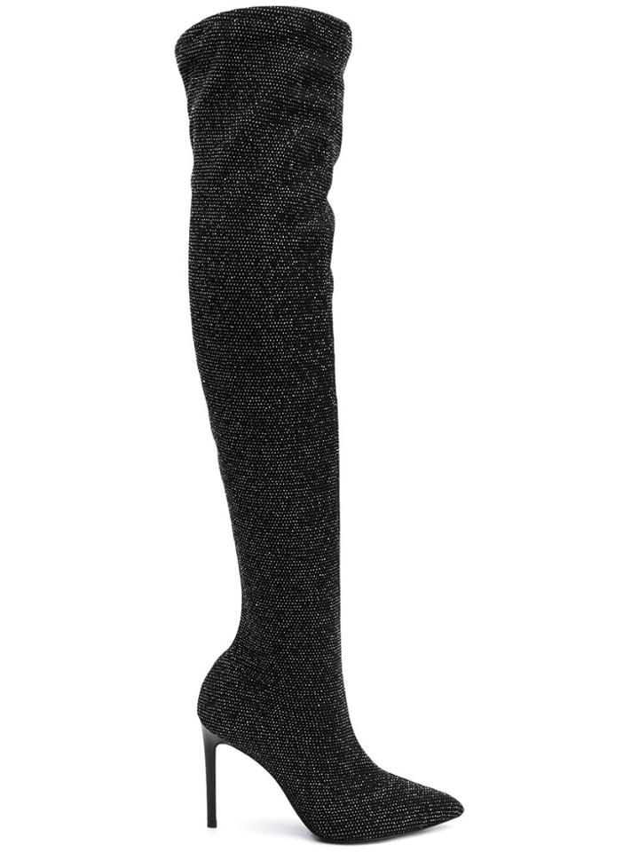Alberto Gozzi Stud Detail Boots - Silver