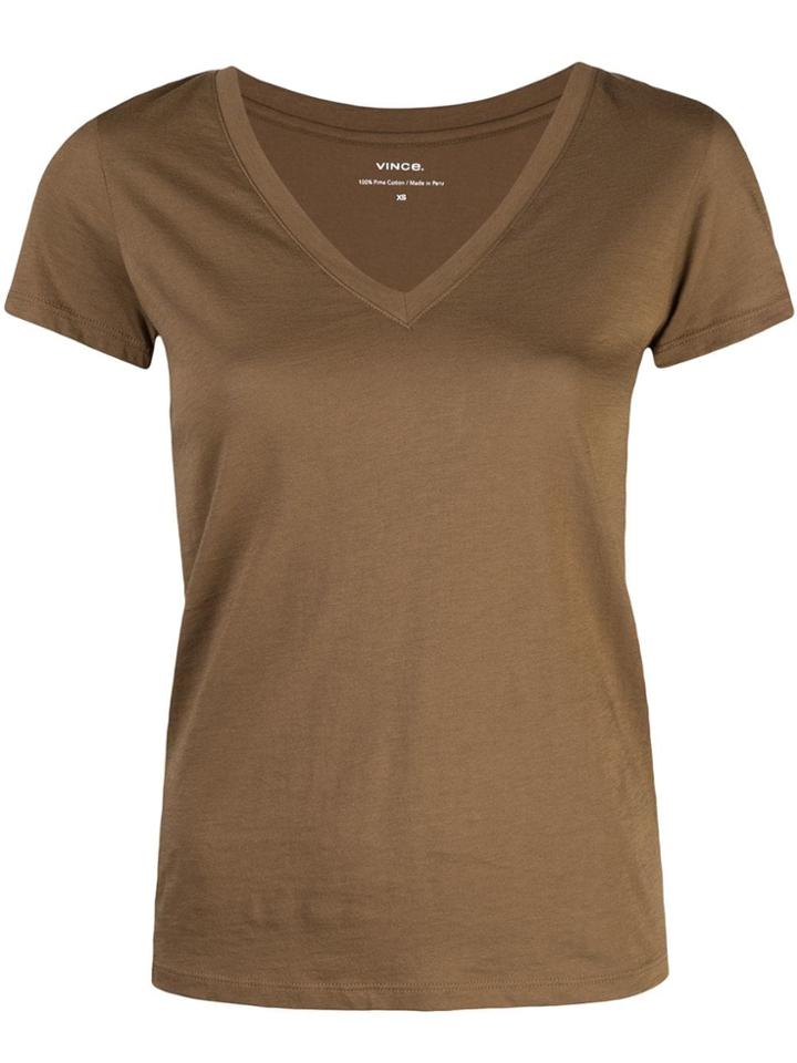 Vince Classic Short-sleeve T-shirt - Brown