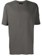 Thom Krom Crew-neck T-shirt With Stitch Detailing - Brown