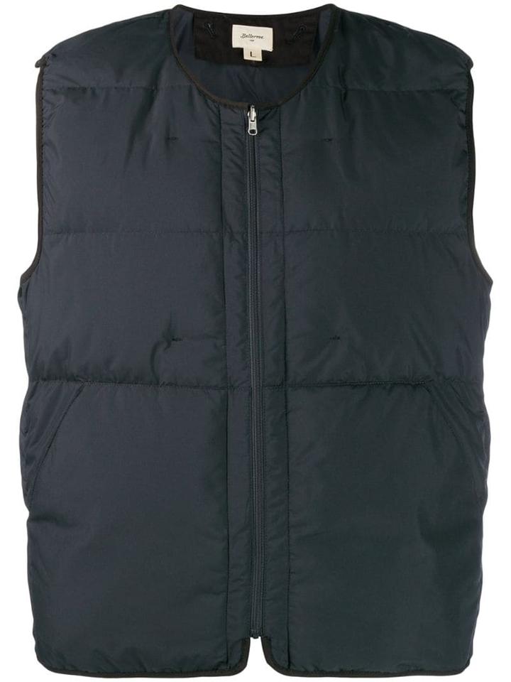 Bellerose Quilted Zip-up Gilet - Black