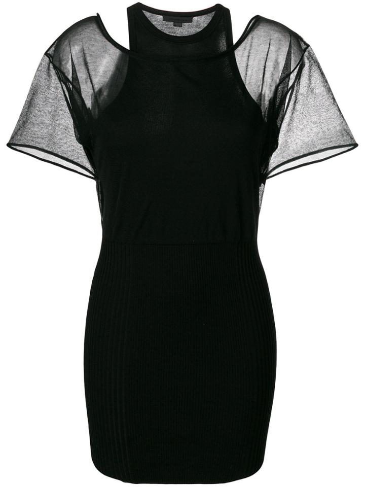 Alexander Wang Layered T-shirt Dress - Black