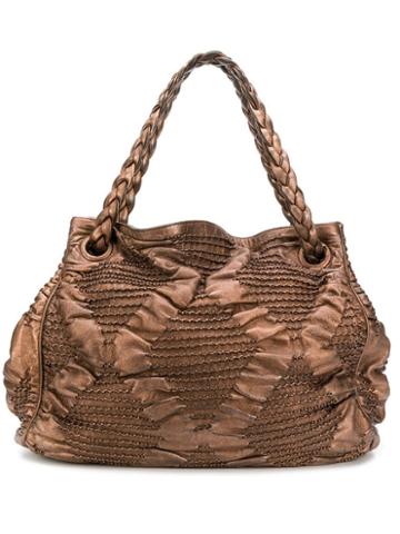 Bottega Veneta Pre-owned Textured Tote Bag - Brown