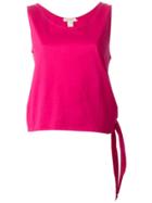 Yves Saint Laurent Vintage Tie Detail Tank Top - Pink & Purple