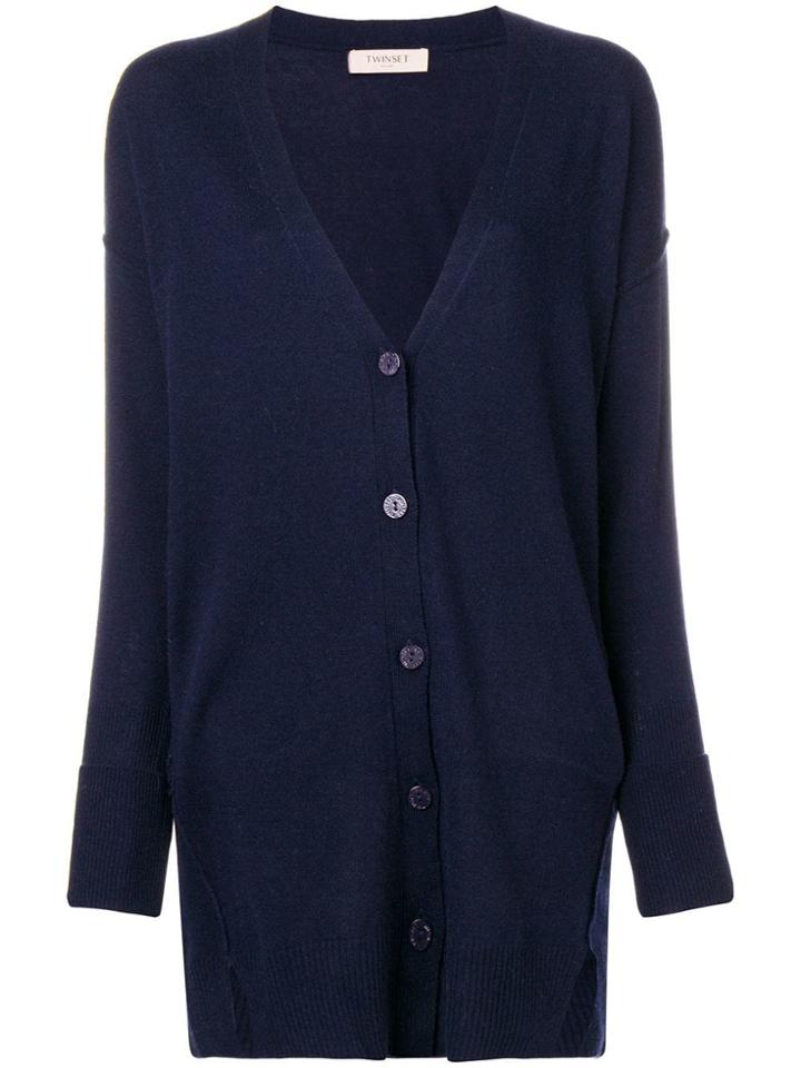 Twin-set Loose-fit Cardigan - Blue
