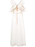 Zimmermann Flutter Cut Out Detailed Dress - White