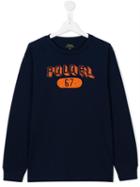 Ralph Lauren Kids Logo Print Sweatshirt, Boy's, Size: 14 Yrs, Blue