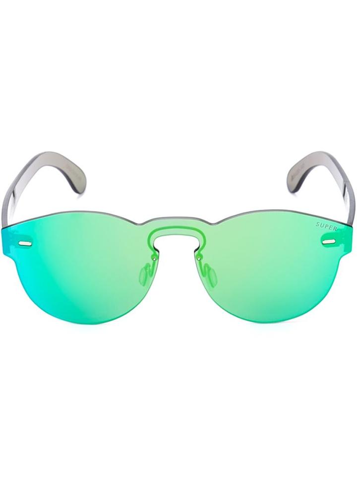 Retrosuperfuture - 'tuttolente Paloma' Sunglasses - Unisex - Acetate - One Size, Green, Acetate