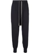 Rick Owens Drkshdw Dropped Crotch Track Trousers - Blue
