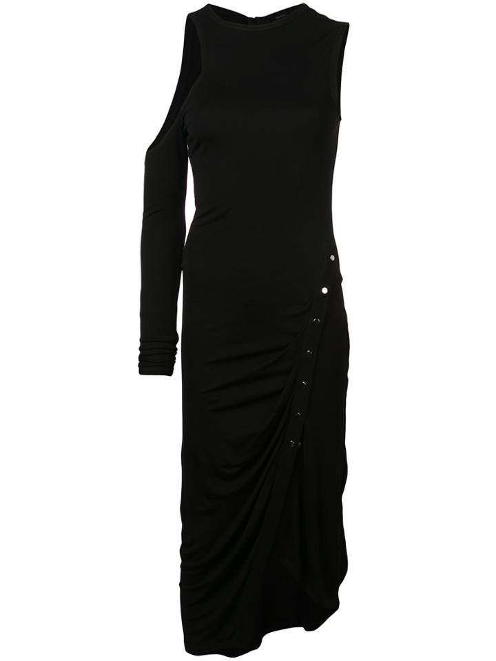 Yigal Azrouel One Sleeve Dress - Black