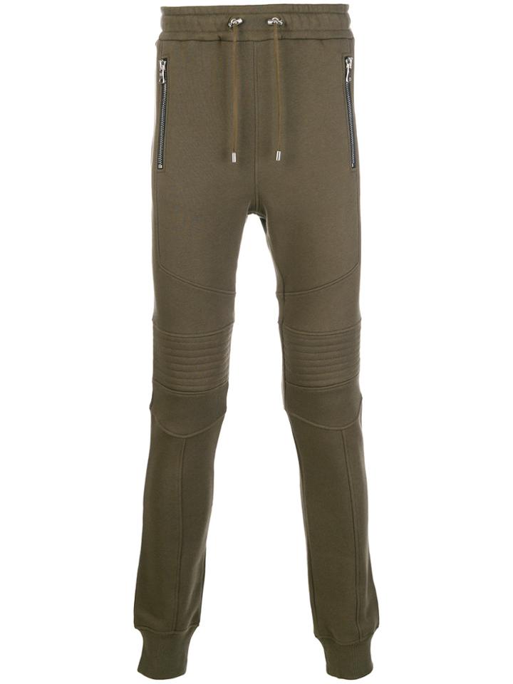 Balmain Zipped Track Pants - Green