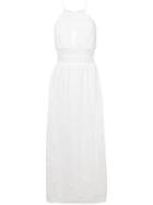 M Missoni Halterneck Long Knit Dress - White