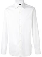 Barba Classic Shirt, Men's, Size: 41, White, Cotton/polyamide/spandex/elastane