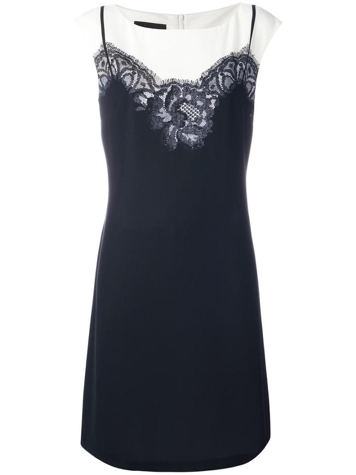 Boutique Moschino Lace Insert Dress, Women's, Size: 44, Black, Polyester/other Fibers