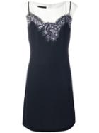 Boutique Moschino Lace Insert Dress, Women's, Size: 44, Black, Polyester/other Fibers