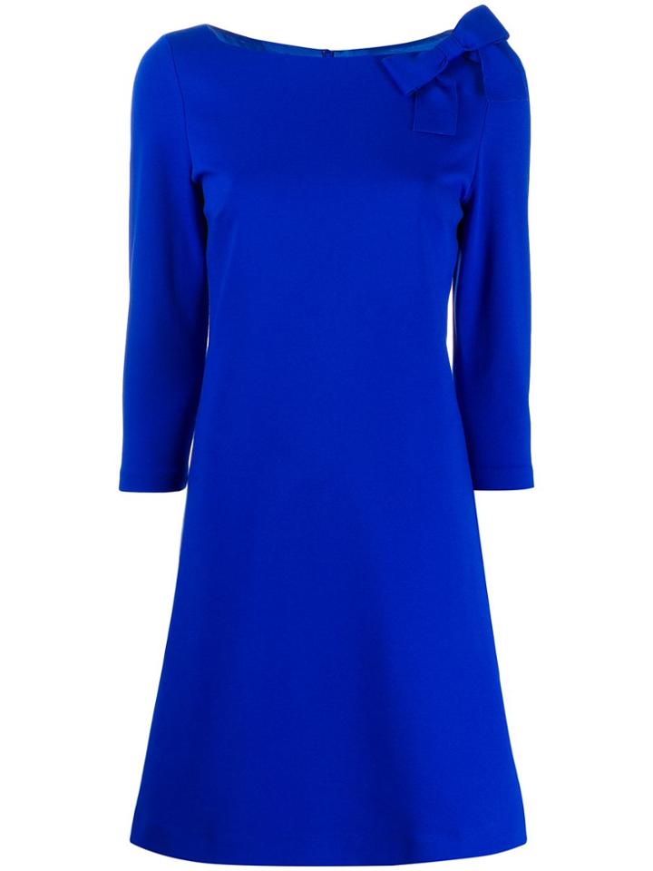Goat Jemma Bow Embellished Dress - Blue