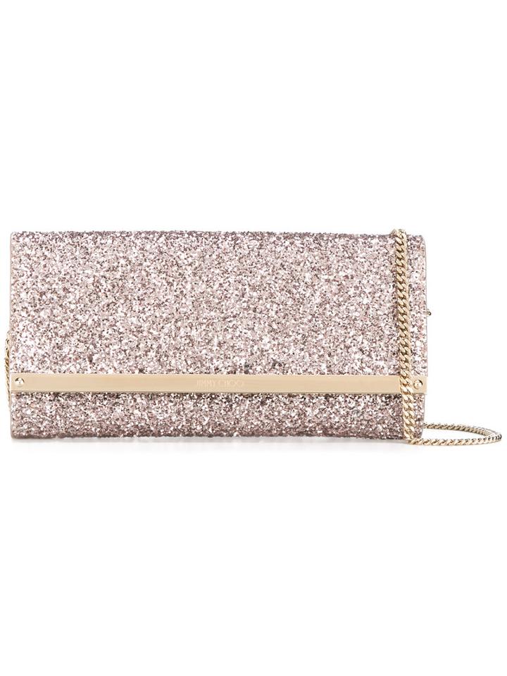 Jimmy Choo 'milla' Clutch, Women's, Pink/purple, Leather/pvc