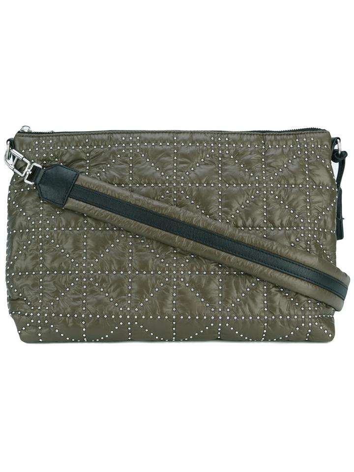 Sonia Rykiel Embellished Shoulder Bag, Women's, Green, Leather/polyamide