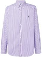 Polo Ralph Lauren Striped Buttondown Shirt - Pink & Purple