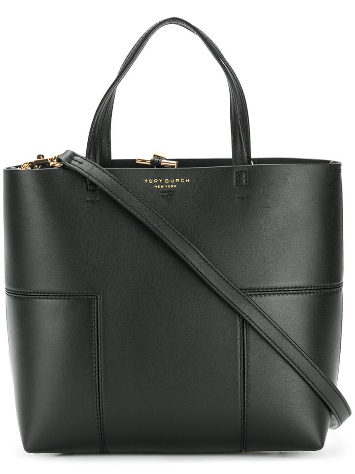 Tory Burch Block-t Mini Tote Bag - Black