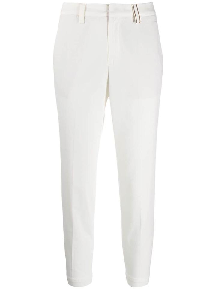 Brunello Cucinelli Slim-fit Cropped Chinos - Neutrals
