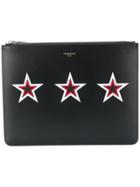 Givenchy Stars Contrast Pouch - Black