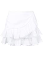 Charo Ruiz Frill-trim Mini Skirt - White