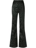 Alberta Ferretti Tailored Flared Trousers - Black