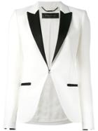 Barbara Bui Peaked Lapel Blazer, Women's, Size: 38, White, Polyester/viscose/spandex/elastane