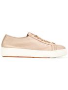 Santoni Platform Sneakers - Gold