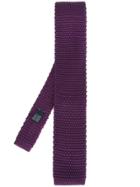 Fashion Clinic Timeless Knitted Tie - Pink & Purple