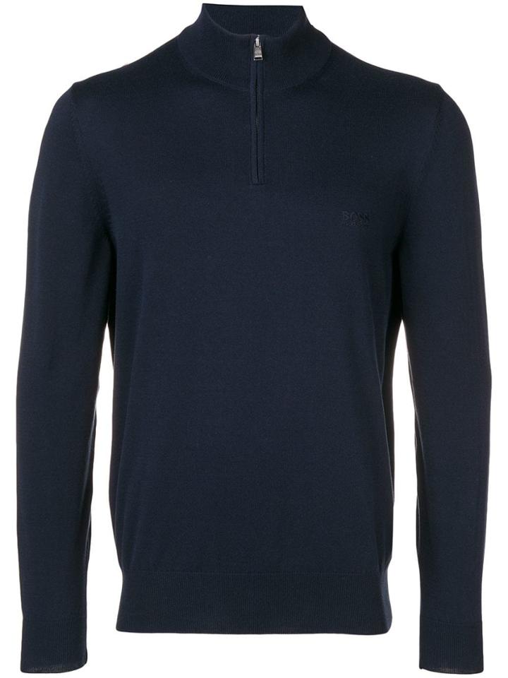 Boss Hugo Boss High Neck Jumper - Blue