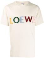 Loewe Applique Logo T-shirt - Neutrals