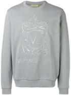 Versace Jeans Logo Sweatshirt, Men's, Size: Xl, Grey, Cotton
