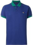Etro Contrast Collar Polo Shirt, Men's, Size: M, Blue, Cotton