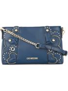 Love Moschino Studded Crossbody Bag - Blue