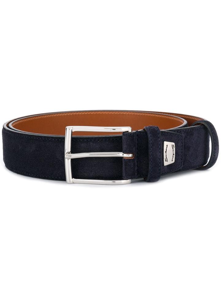 Santoni Buckle Belt - Blue