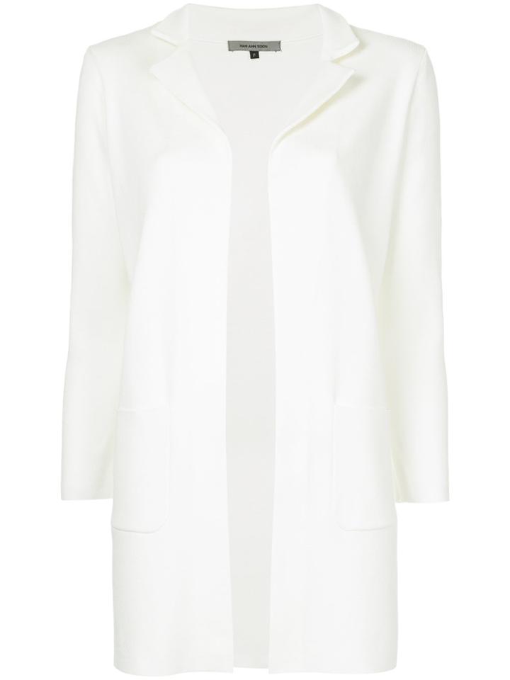 Han Ahn Soon Notch Collar Cardigan - White