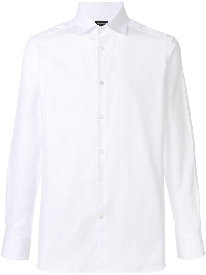 Ermenegildo Zegna Long-sleeve Fitted Shirt - White