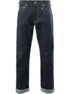 Fdmtl Cropped Straight-leg Jeans - Blue
