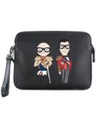 Dolce & Gabbana - Designer's Patch Clutch - Men - Calf Leather - One Size, Black, Calf Leather