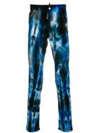 Dsquared2 Tie Dye Print Trousers - Blue