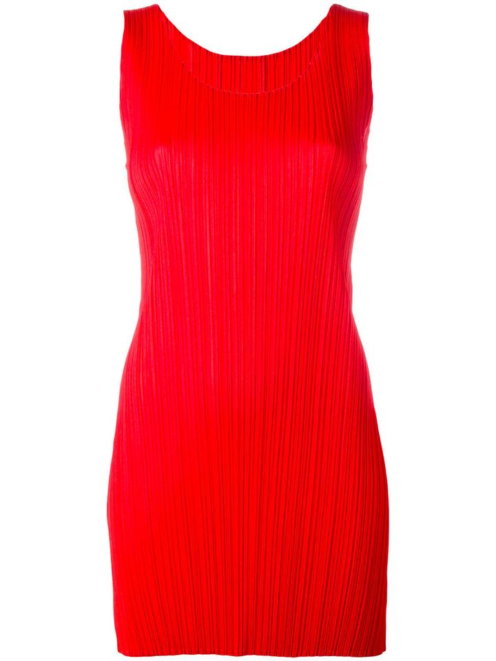 Pleats Please By Issey Miyake Pleated Top, Women's, Size: 5, Red, Polyester