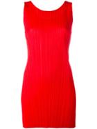 Pleats Please By Issey Miyake Pleated Top, Women's, Size: 5, Red, Polyester