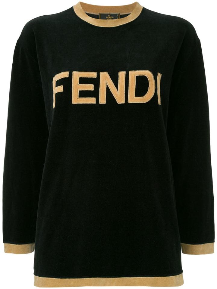 Fendi Vintage Long Sleeve Sweatshirt - Black