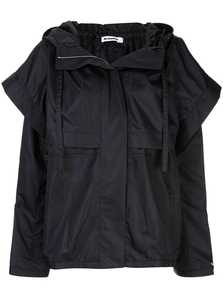 Jil Sander Oversized Rain Jacket - Blue
