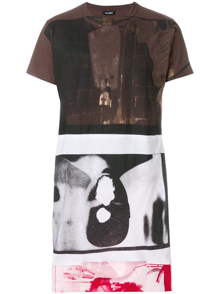 Raf Simons Printed Oversized T-shirt - Brown