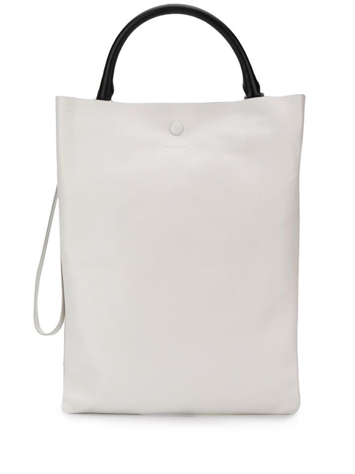 Jil Sander Small Tote Bag - White